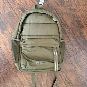 PINK Victoria's Secret Khaki Backpack
